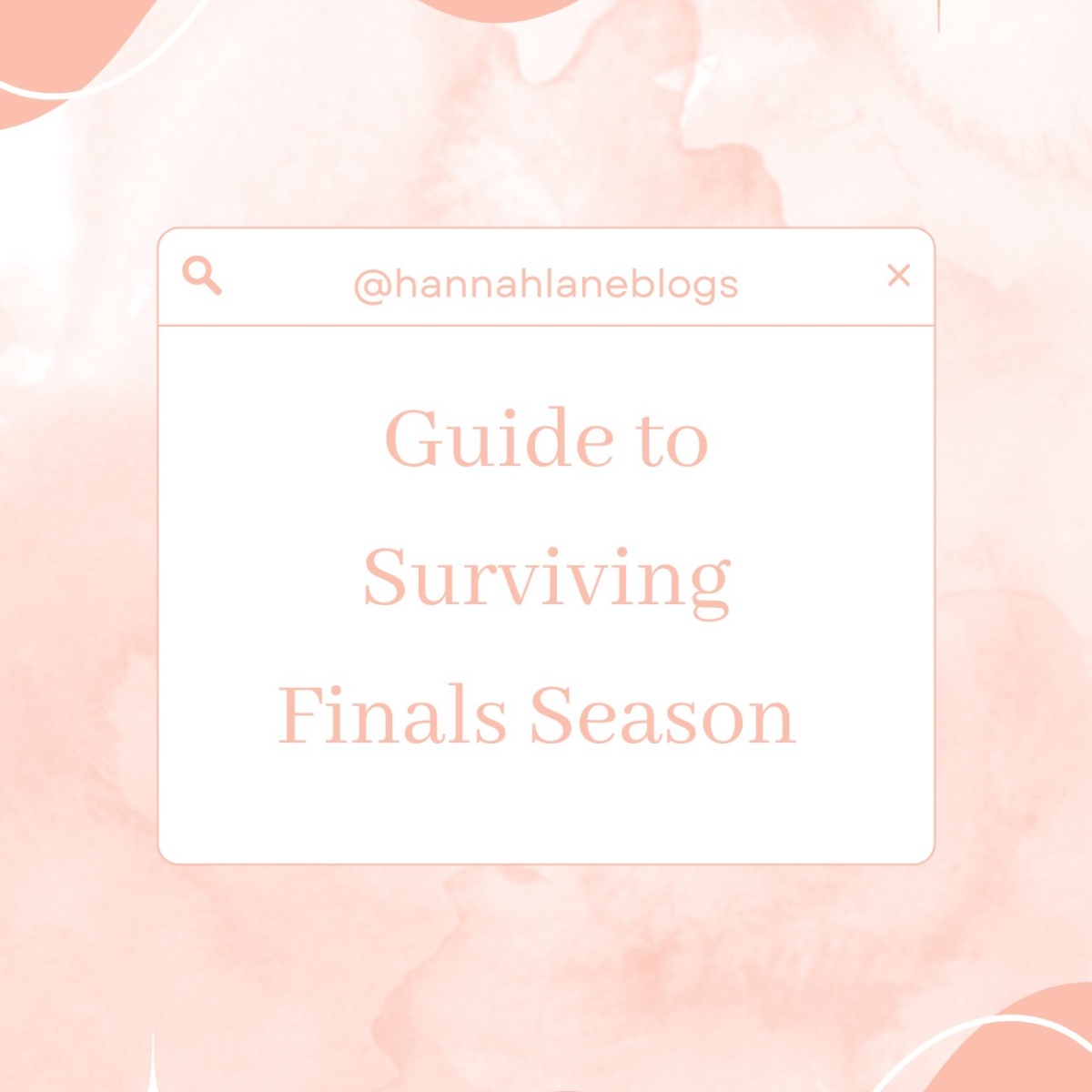 Guide to Surviving Finals